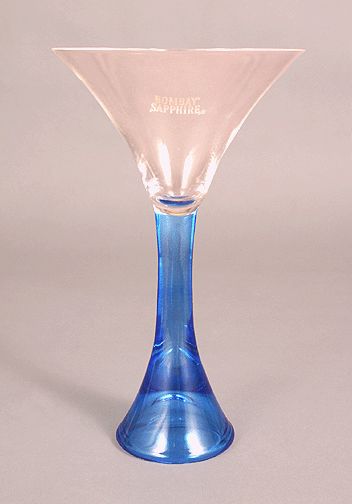 Nice Bombay Sapphire Martini Glass 2004 yr New Mint