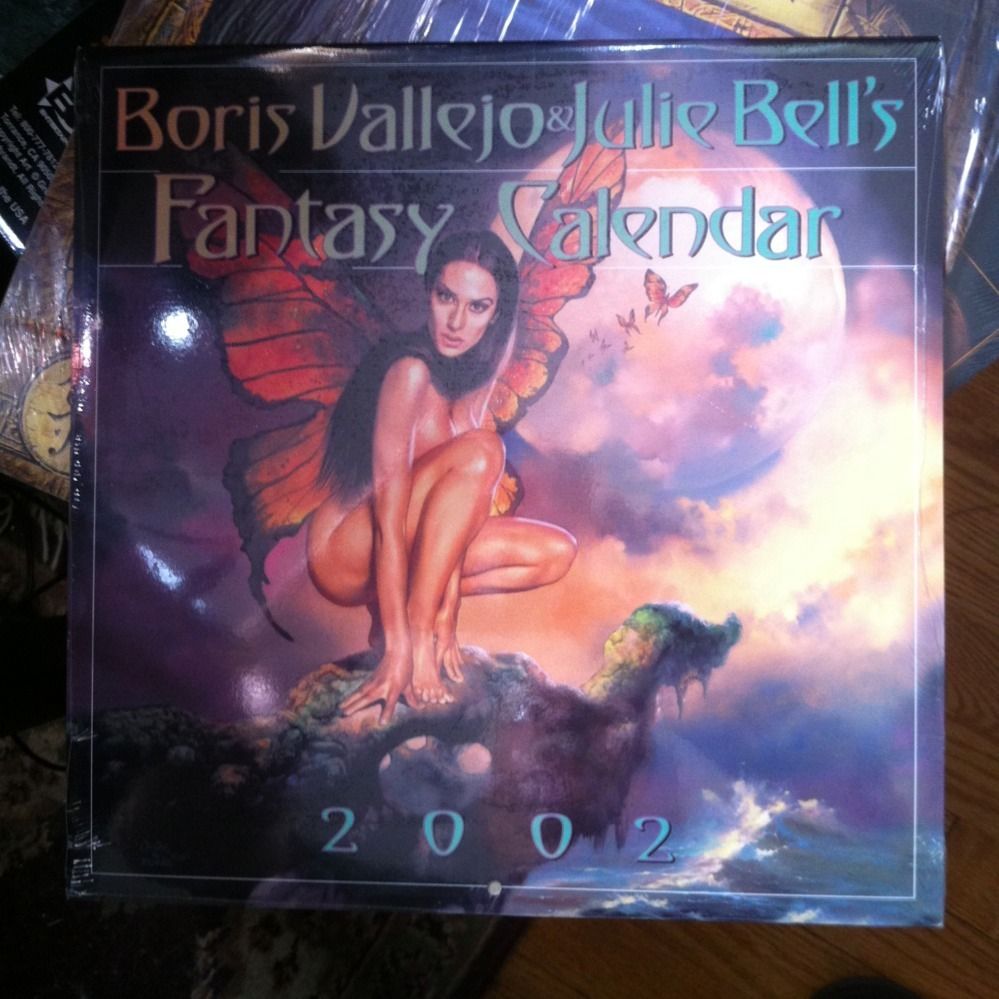 Boris Vallejo Julie Bells Fantasy 2002 Calendar by C J Henderson 2001 