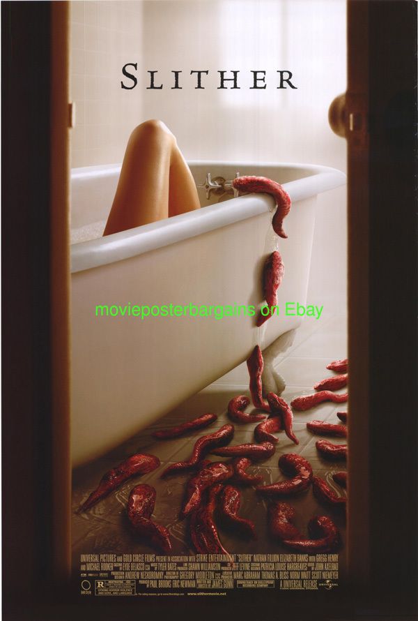 Slither Movie Poster 27x40 DS 2006 Horror Film Elizabeth Banks Nathan 