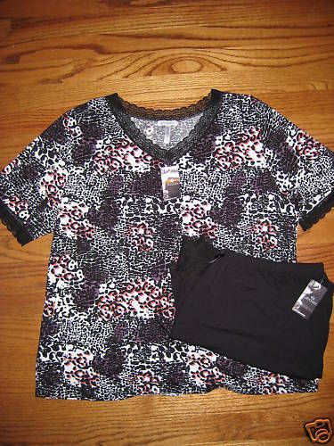 Jockey PJs Loungewear Pajamas Black Sleepwear XL XXL