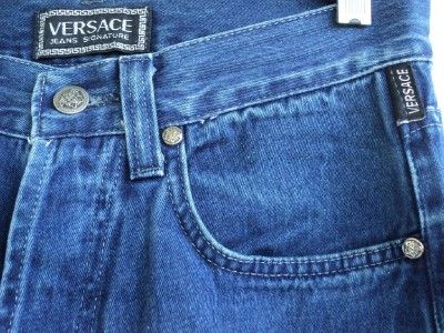 VERSACE JEANS SIGNATURE MENS BLUE DENIM JEANS ~31 MADE IN ITALY ~ MINT 
