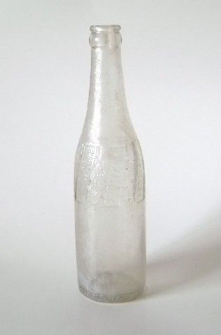 Vintage Embossed 1930s Pepsi Bottle Clear Glass Sale