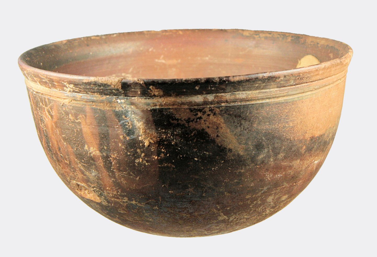  pottery drinking vessel £ 200 a megarian brown glazed pottery bowl 