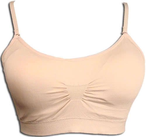 Padded Bandeau Bralet Clear Strap Sports Top Bra Beige