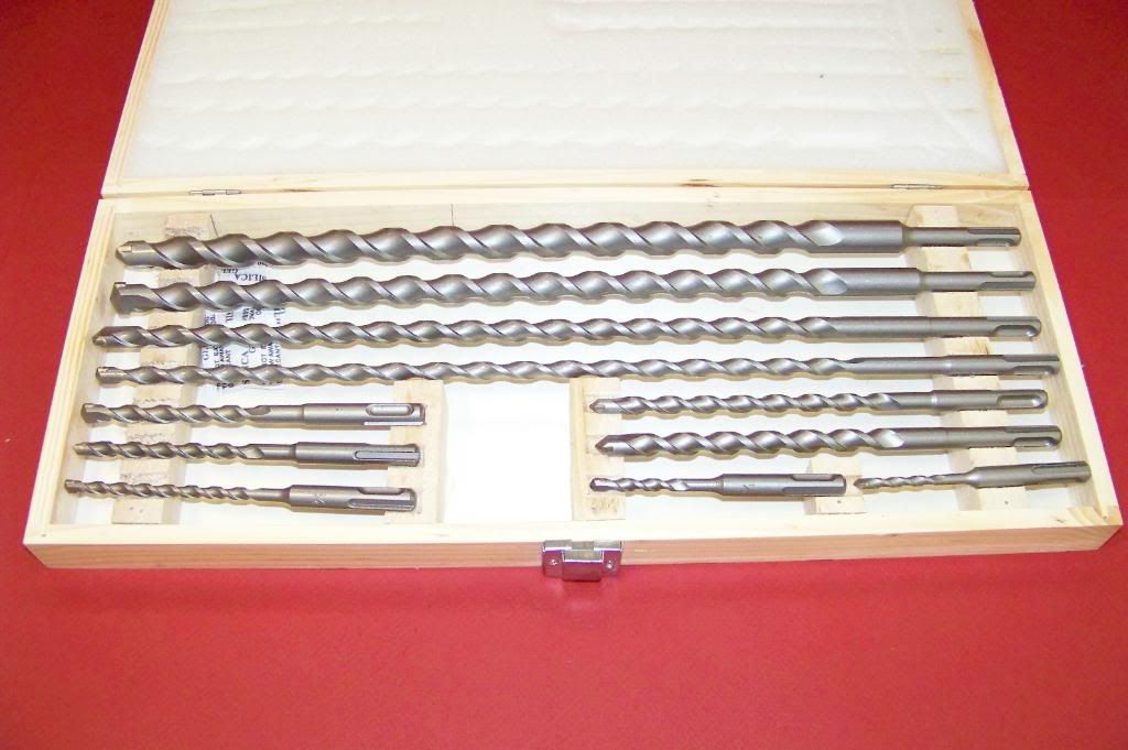 11 PC SDS Plus Drill Bits Set Concrete Masonry Tools