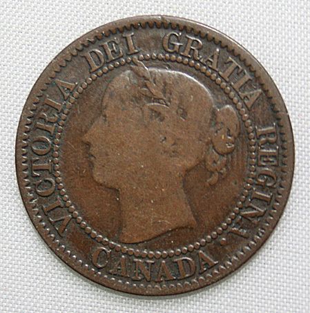  1859 Canada Large Cent VG Condition