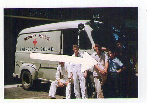 browns mills nj 4x6color print from 1956 slide EMERGENCY SQUAD 