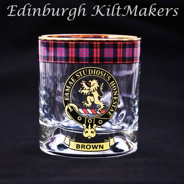 Cochrane Clan Crested Whisky Glass Tartan Whisky Glasses