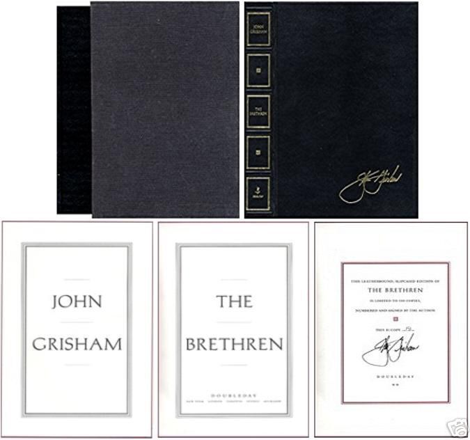 JOHN GRISHAM THE BRETHREN SIGNED LIMITED NUMBERED