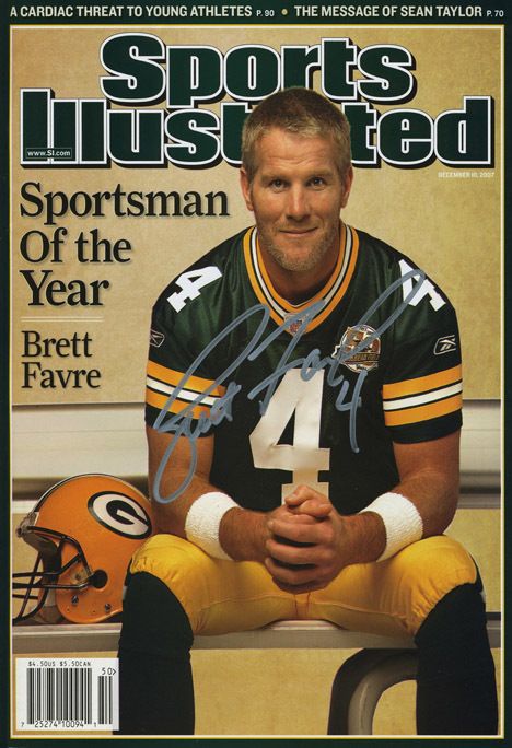 Brett Favre Sports Illustrated Autograph Poster