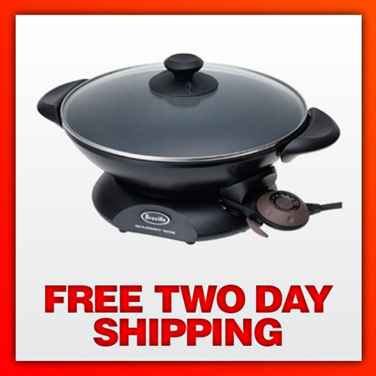 New Breville EW30XL Electric Gourmet Wok with Non Stick Cooking 