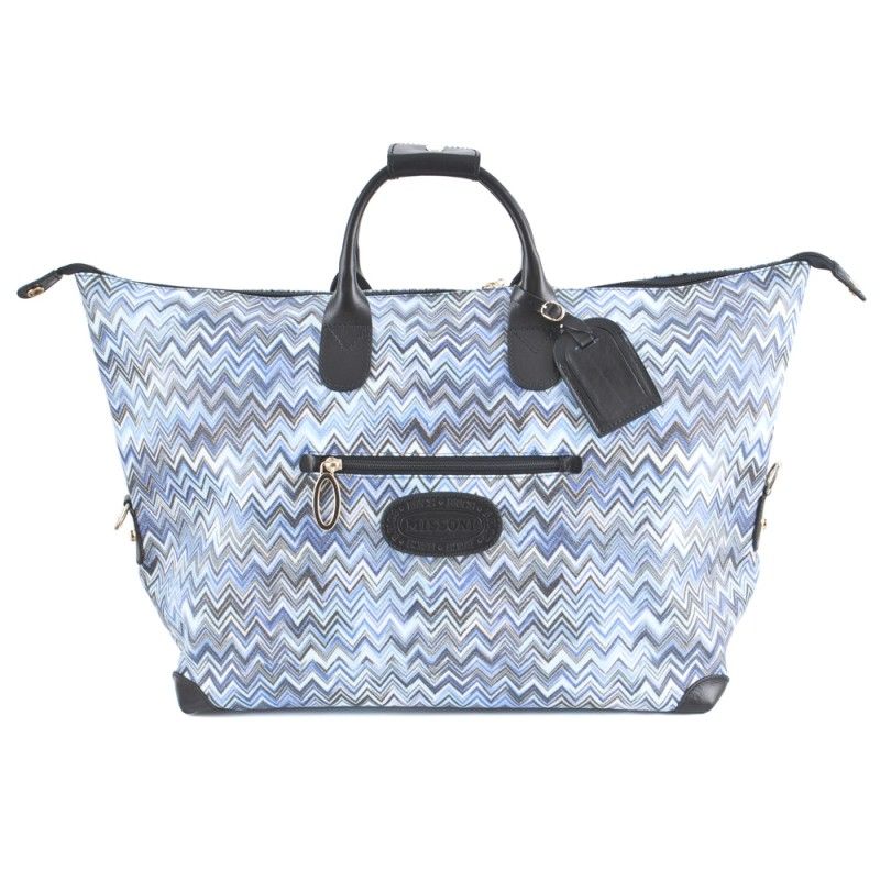 Missoni Limited Edition for Brics Weekend Duffle BIO20203 Blue New 