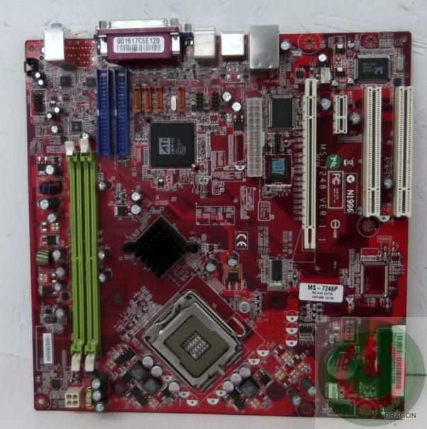 Lot of 5 MSI MS 7248P LGA775 Motherboard Tested