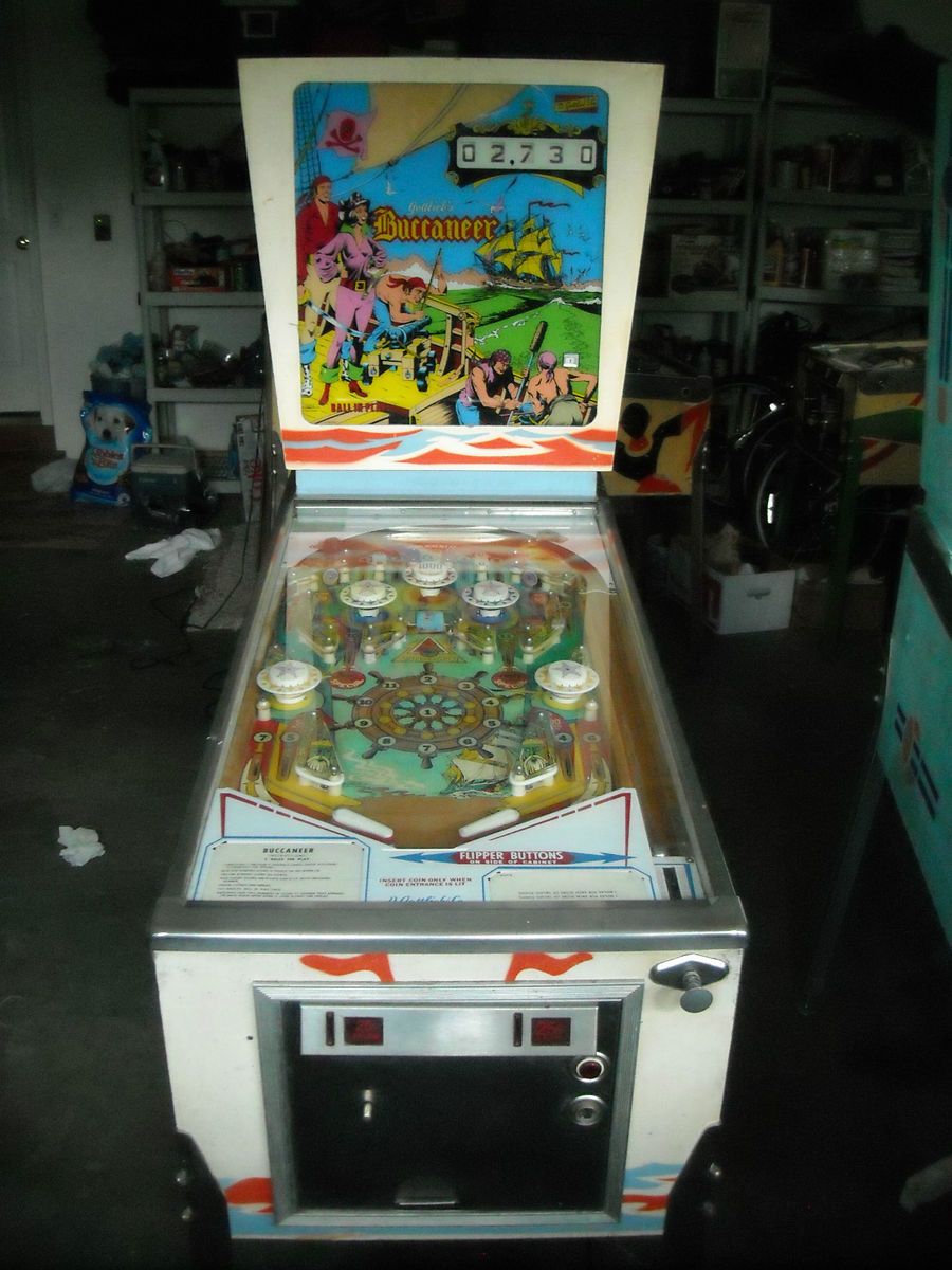 Gottlieb Buccaneer Pinball Machine