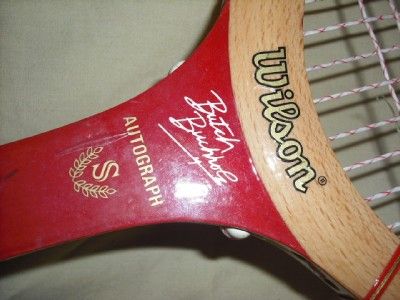 vintage wilson butch buchholz wooden tennis racquet