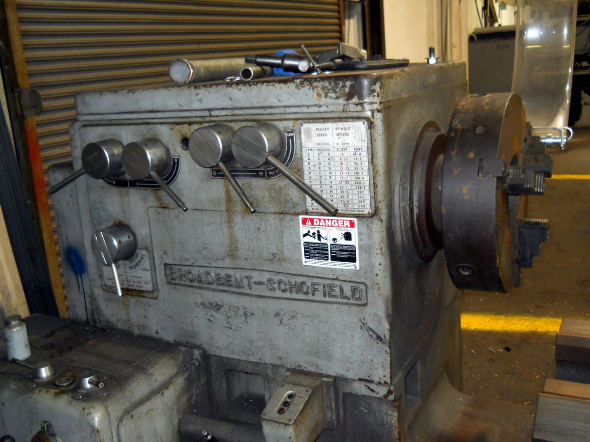 Broadbent Schofield Gap Bed Metal Lathe