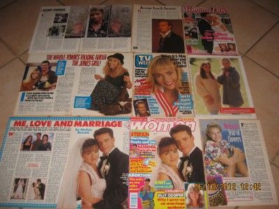 70 NEIGHBOURS CLIPPINGS   PAST CAST 80s, 90s   JASON DONOVAN, MELISSA 