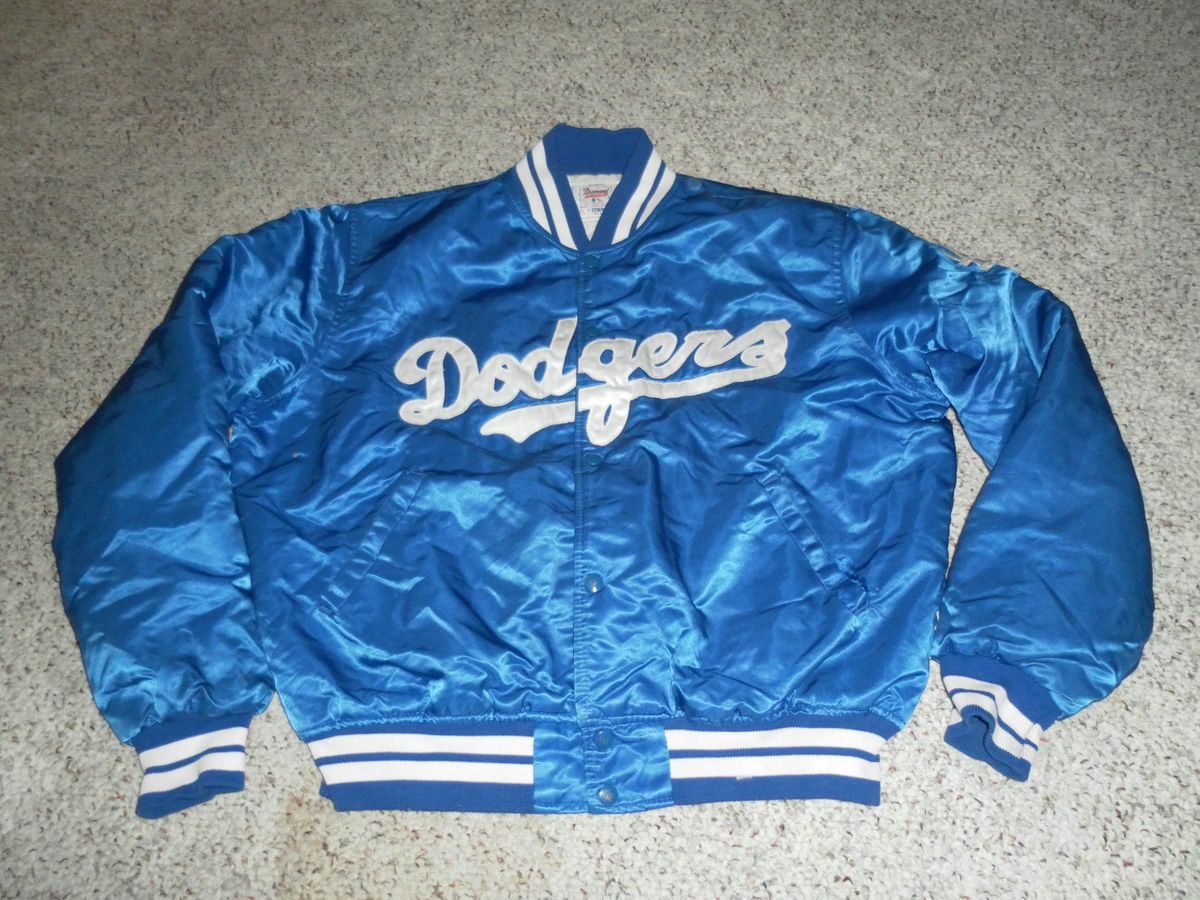   Los Angeles Brooklyn Dodgers Satin Starter Jacket Jersey Sz XL