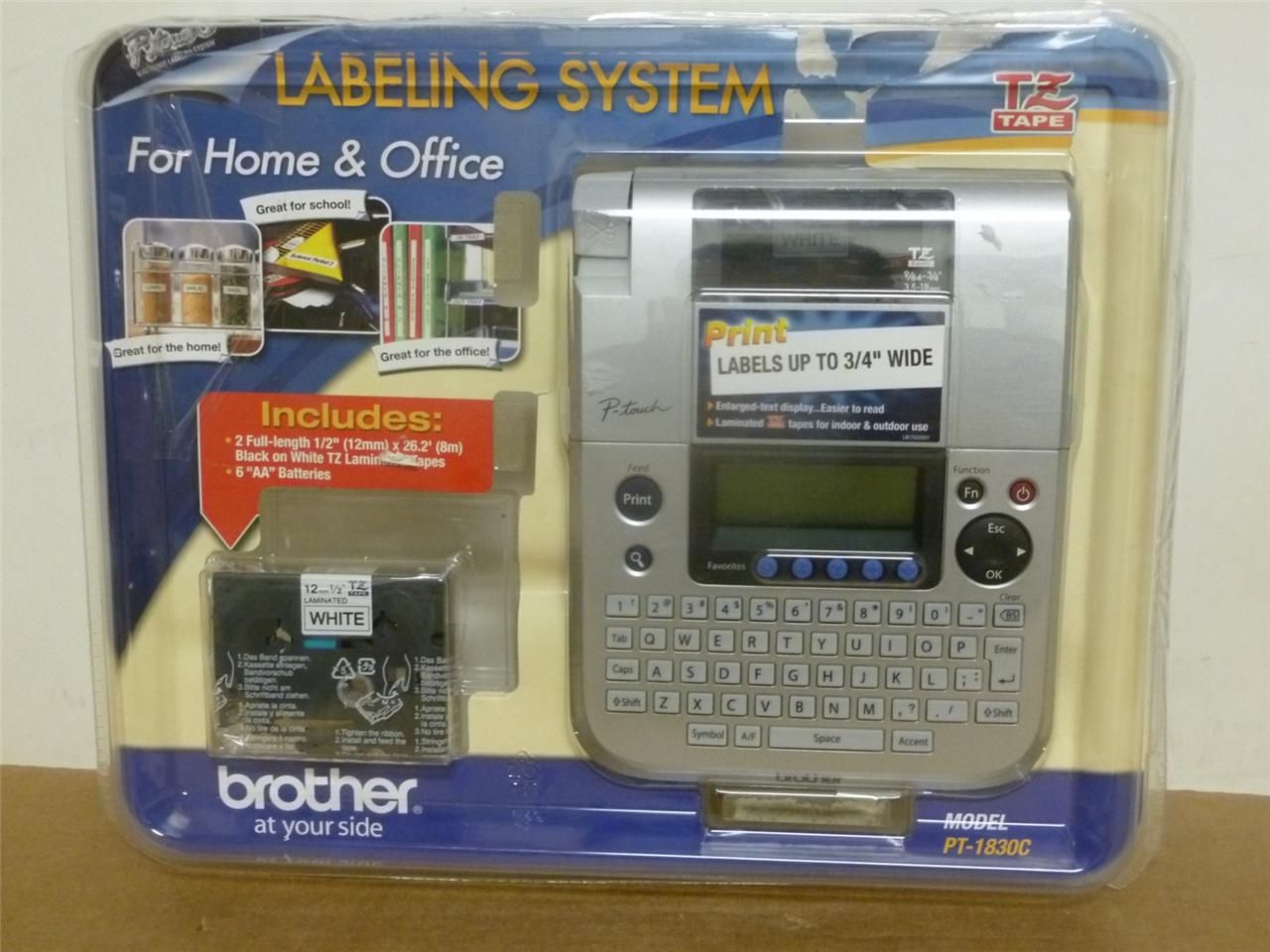 Brother Personal Label Maker Model PT 1830C P Touch Mint