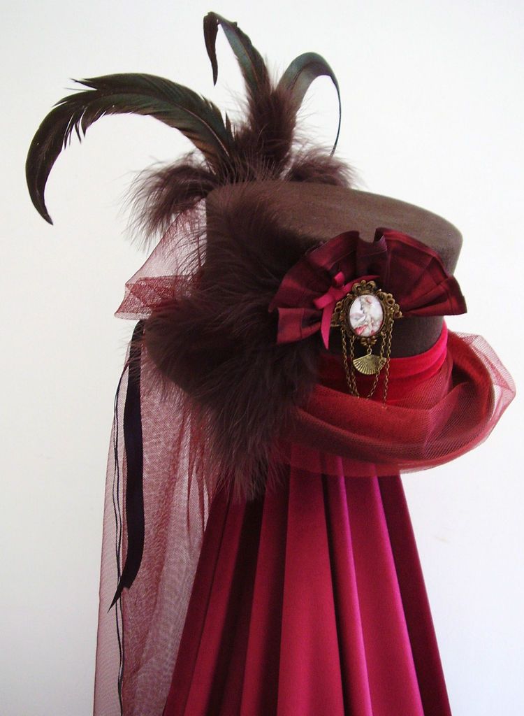 steampunk marie antoinette s brown riding hat