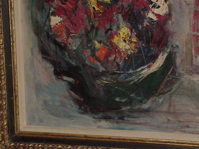 Listed Alexander Redein B 1912 Large Oil Still Life