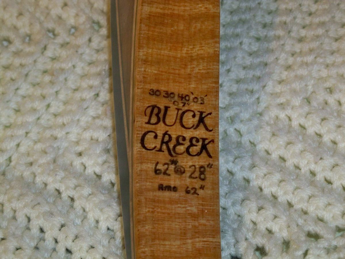 Buck Creek 62 Custom Made Long Bow 62 28