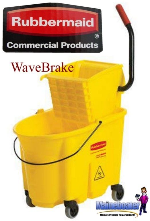 New Rubbermaind Commercial Wavebrake MOP Bucket Wringer