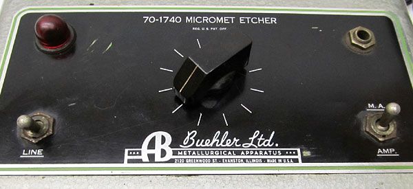 buehler micromet etcher 70 1740