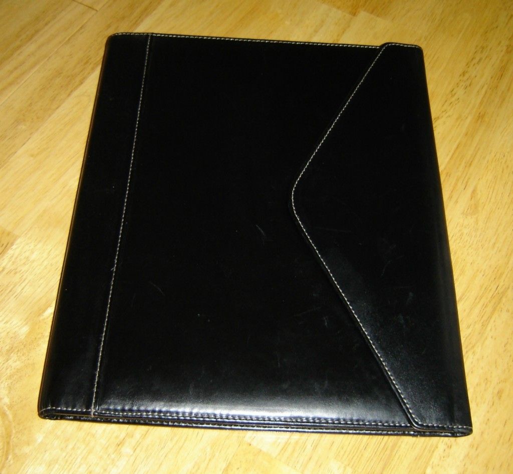 Black Leather Portfolio By Buxton