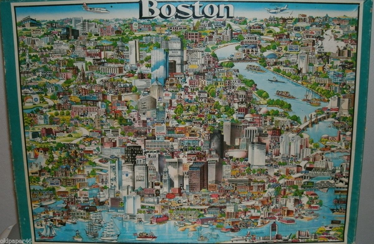 Buffalo Games Triple Thick Jigsaw Puzzle 504 PC The City of Boston 