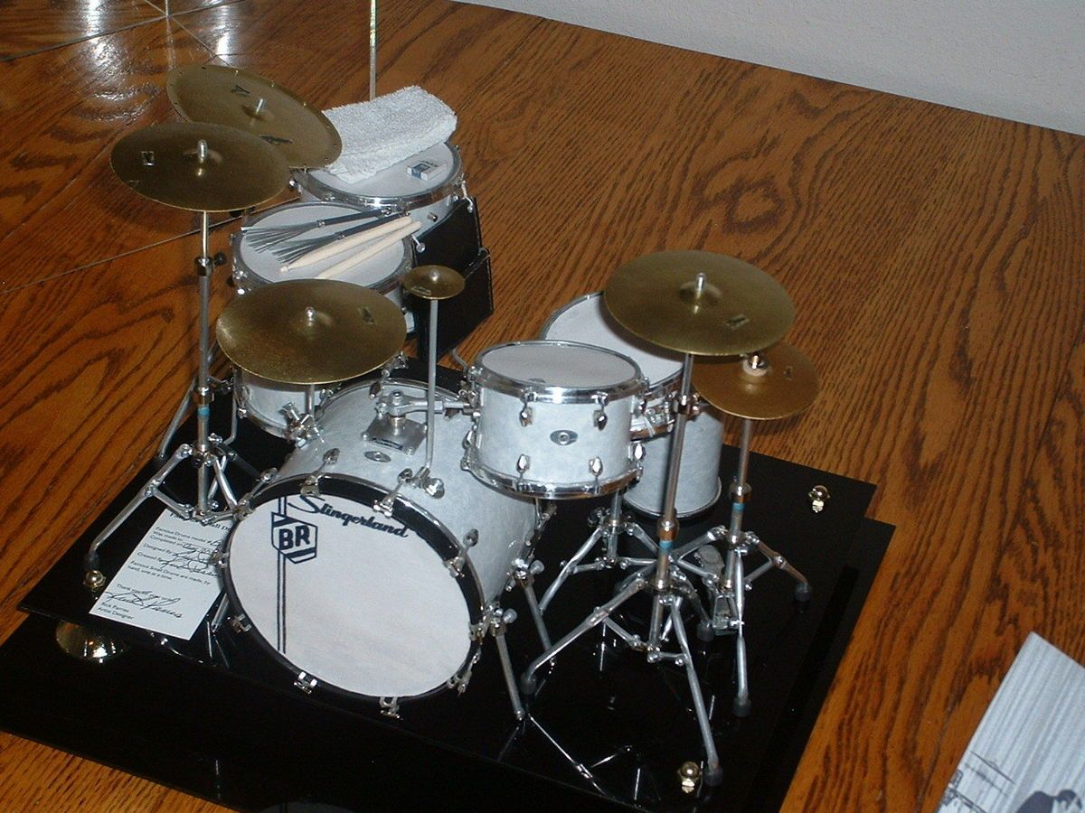 MINIATURE BUDDY RICH HAND MADE DRUM SET ONE OF A KIND U.S.A.