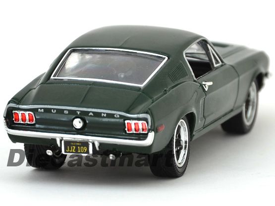   43 1968 Ford Mustang GT Steve McQueen Bullitt New Diecast Green