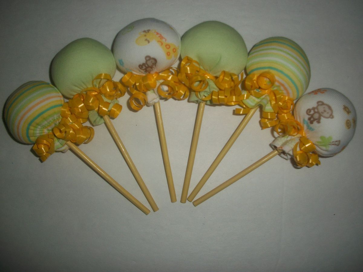   MONKEY BABY SCRATCH MITTEN LOLLIPOPS LOLLIPOP SHOWER DIAPER CAKE CUTE