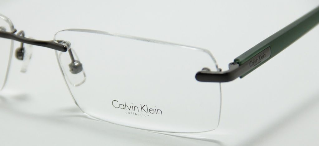 New Calvin Klein eyeglasses CK 7285 033 Gunmetal Rimless Frame 