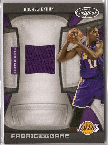 Andrew Bynum FOTG Game Worn Jersey 001 100 La Lakers 1