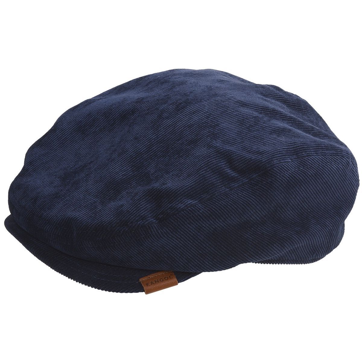 KANGOL MENS CORD HUDSON CABBIE CAP NAVY BLUE LARGE 40 LIST NWT