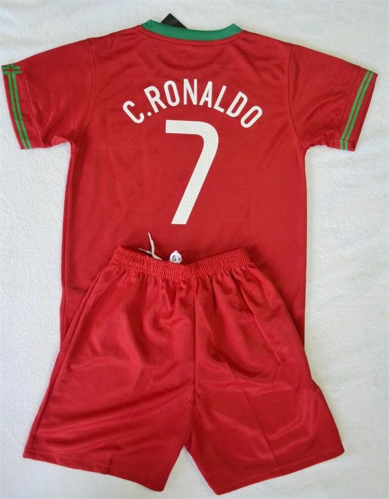 2012 No 7 C Ronaldo Portugal Home Football Kit 3 14 Years Available 