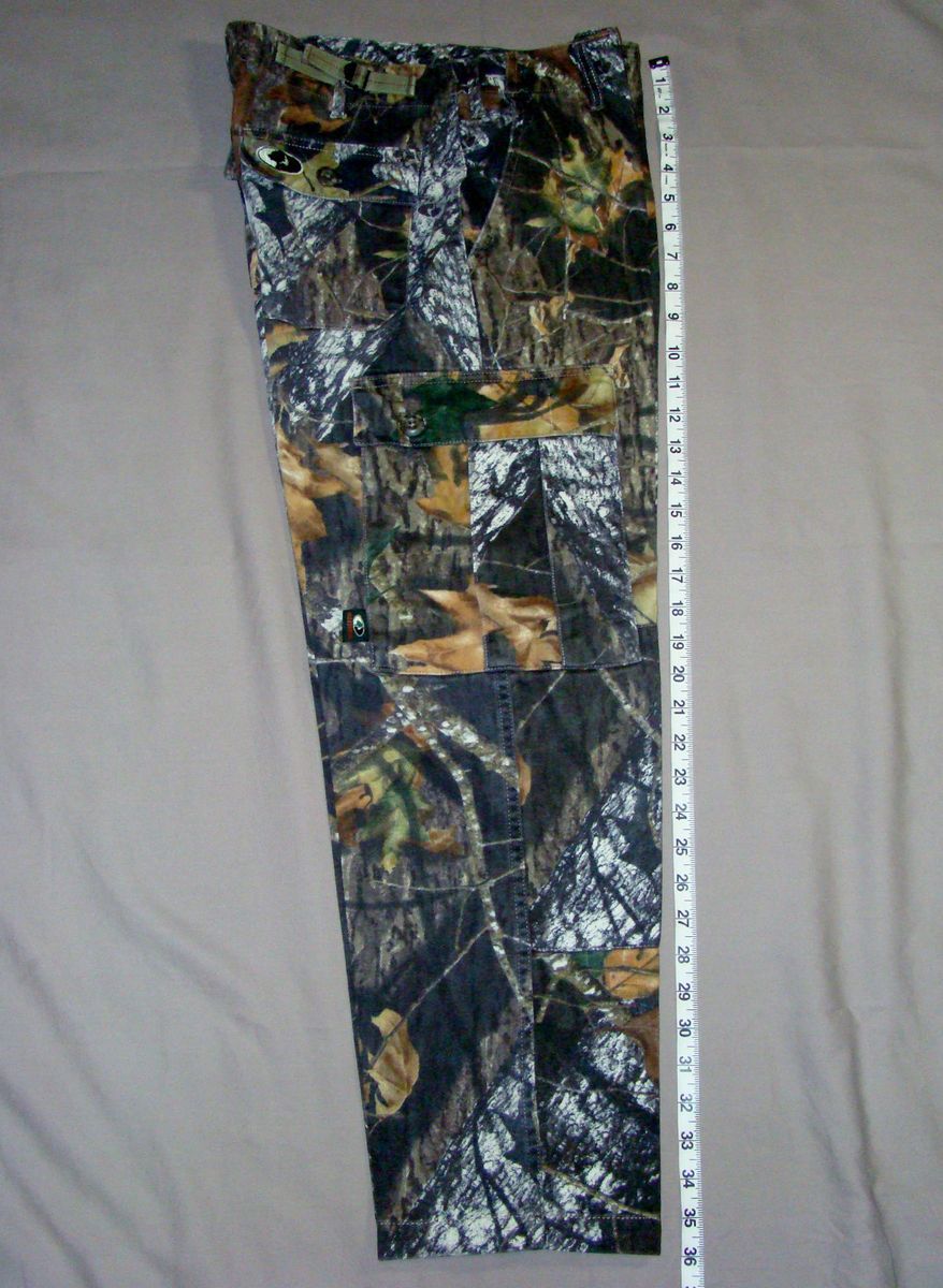 Mossy Oak hunting camo camouflage pants boys or small mens 32 30