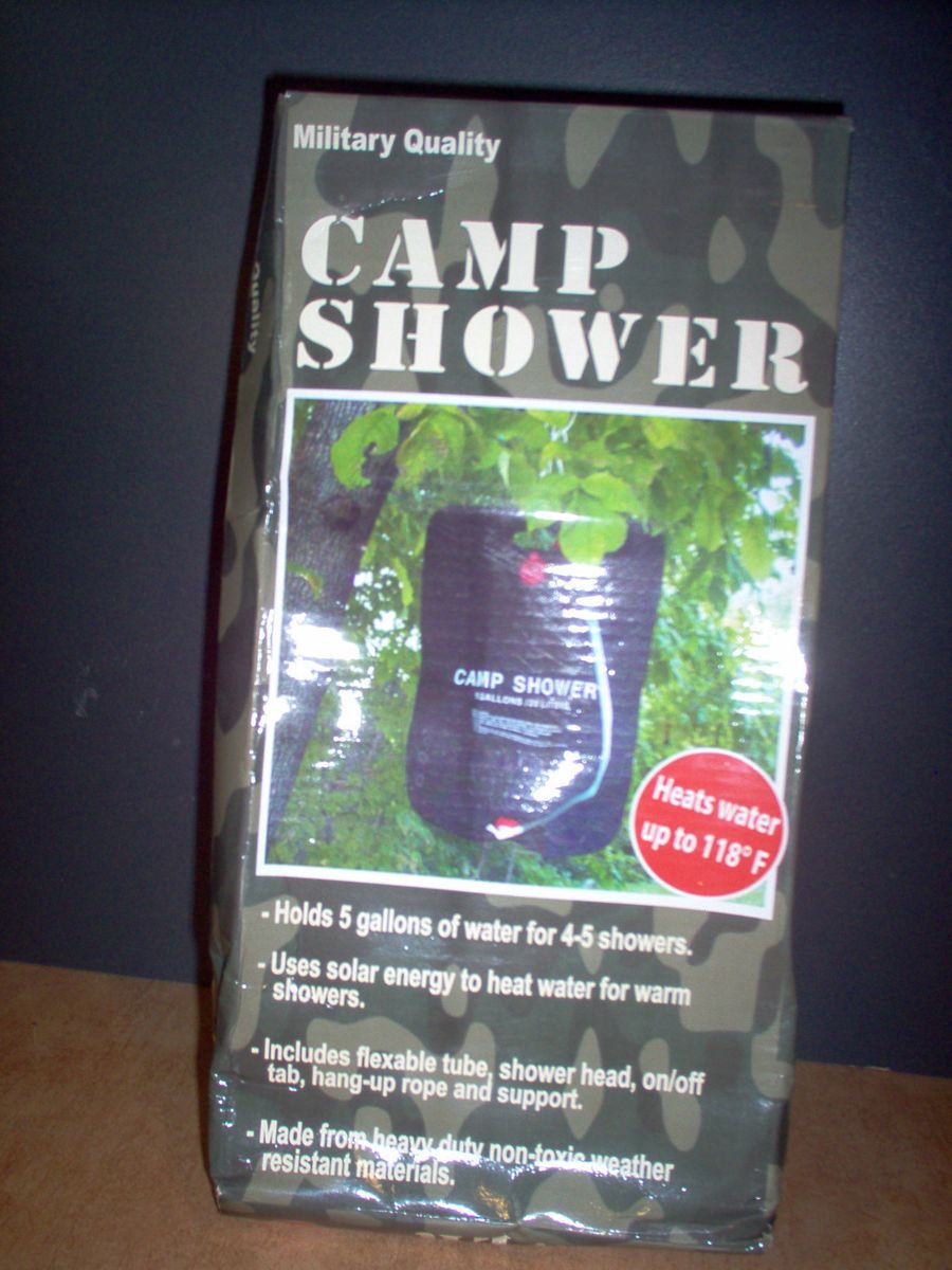 MILITARY QUALITY CAMP SHOWER NIB