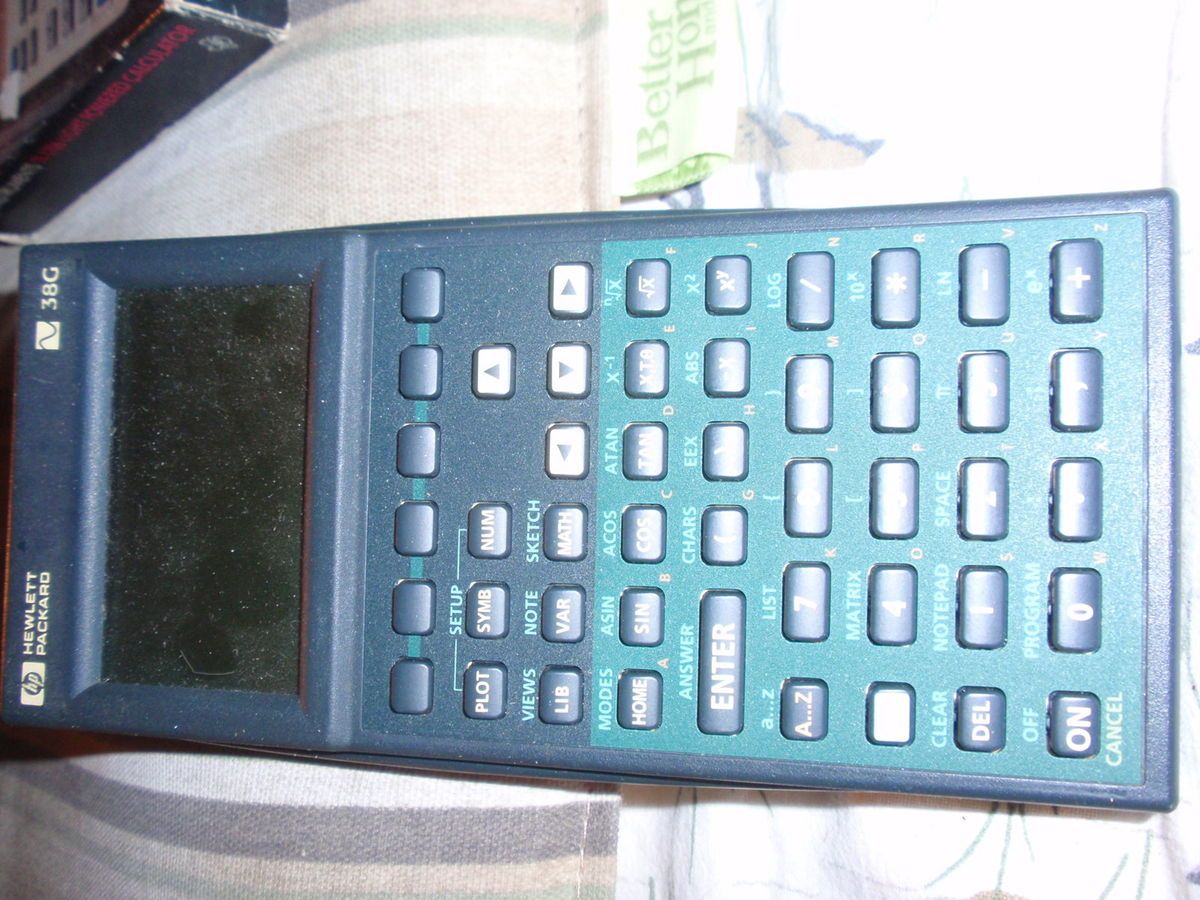 HP 38G Graphing Calculator should work with a new battery installed