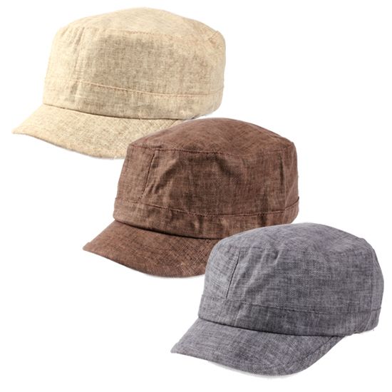 Cool Hemp New Military Style Spring Summer Cadet Hat 306HT