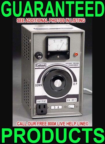 Calrad 45 739 60s Vintage Metered Variac Tube Audio Power Amplifier 
