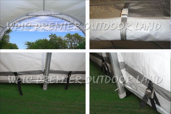 Carports   20x12 GARAGE Storage Canopy Shed Carport Rond Top