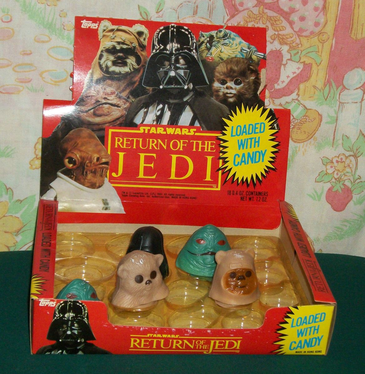   Star Wars Topps RETURN OF THE JEDI CANDY STORE DISPLAY BOX containers
