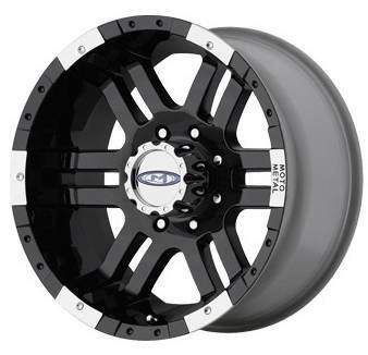   inch MO951 951 Black Offroad Chevy Ford Truck Wheels Rims Set