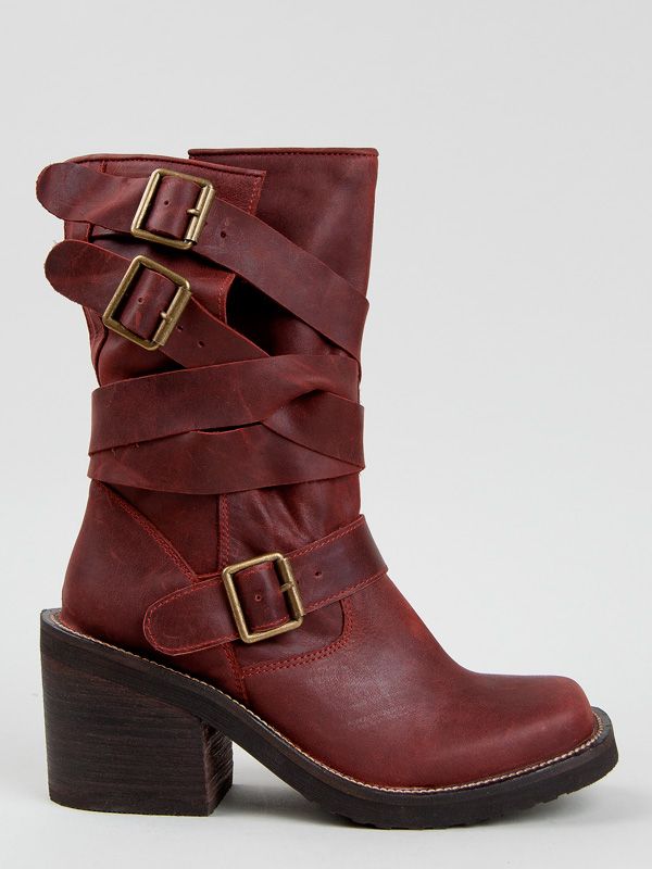 Jeffrey Campbell Deanne Wine Red Cowboy Riding Knee High 2 Women Sz 