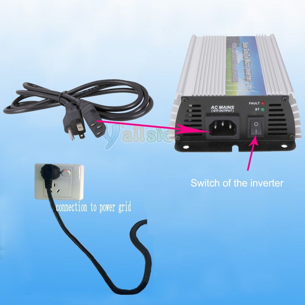   Tie Micro Inverter Converter for Home Solar Panel System w MPPT