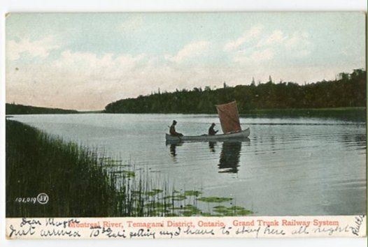 Temagami District Ontario Canoeing on The Montreal River Valentines 