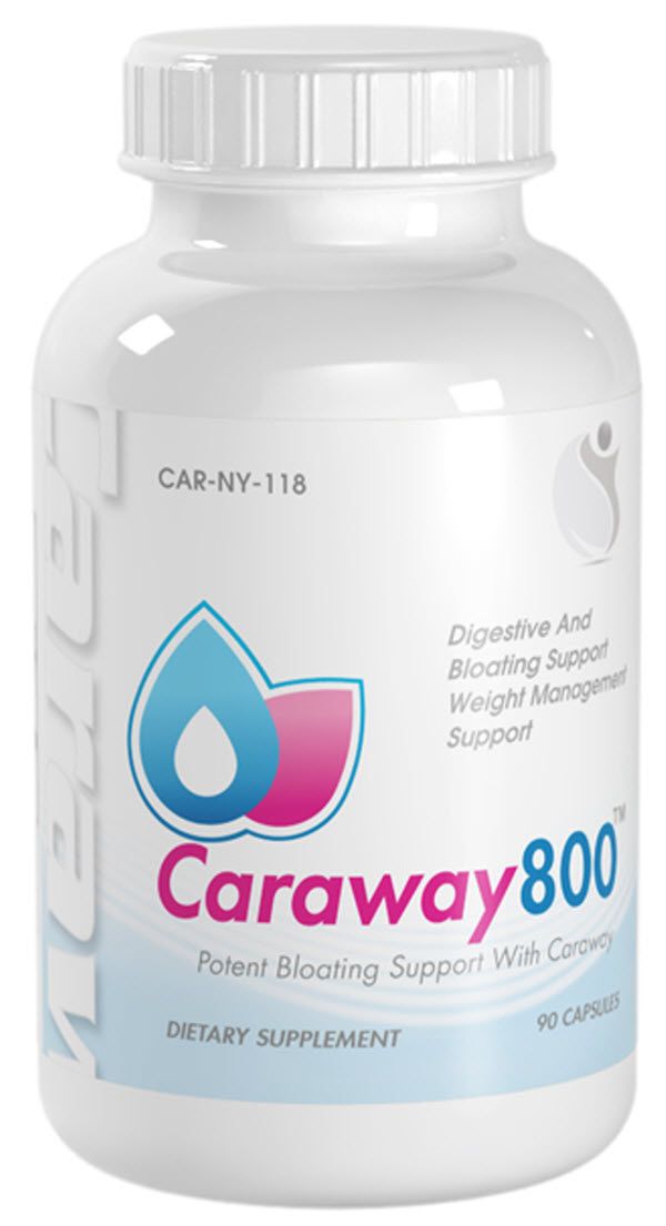 Bottle Caraway Seed Extract Digestive Bloating Support Weight Loss 