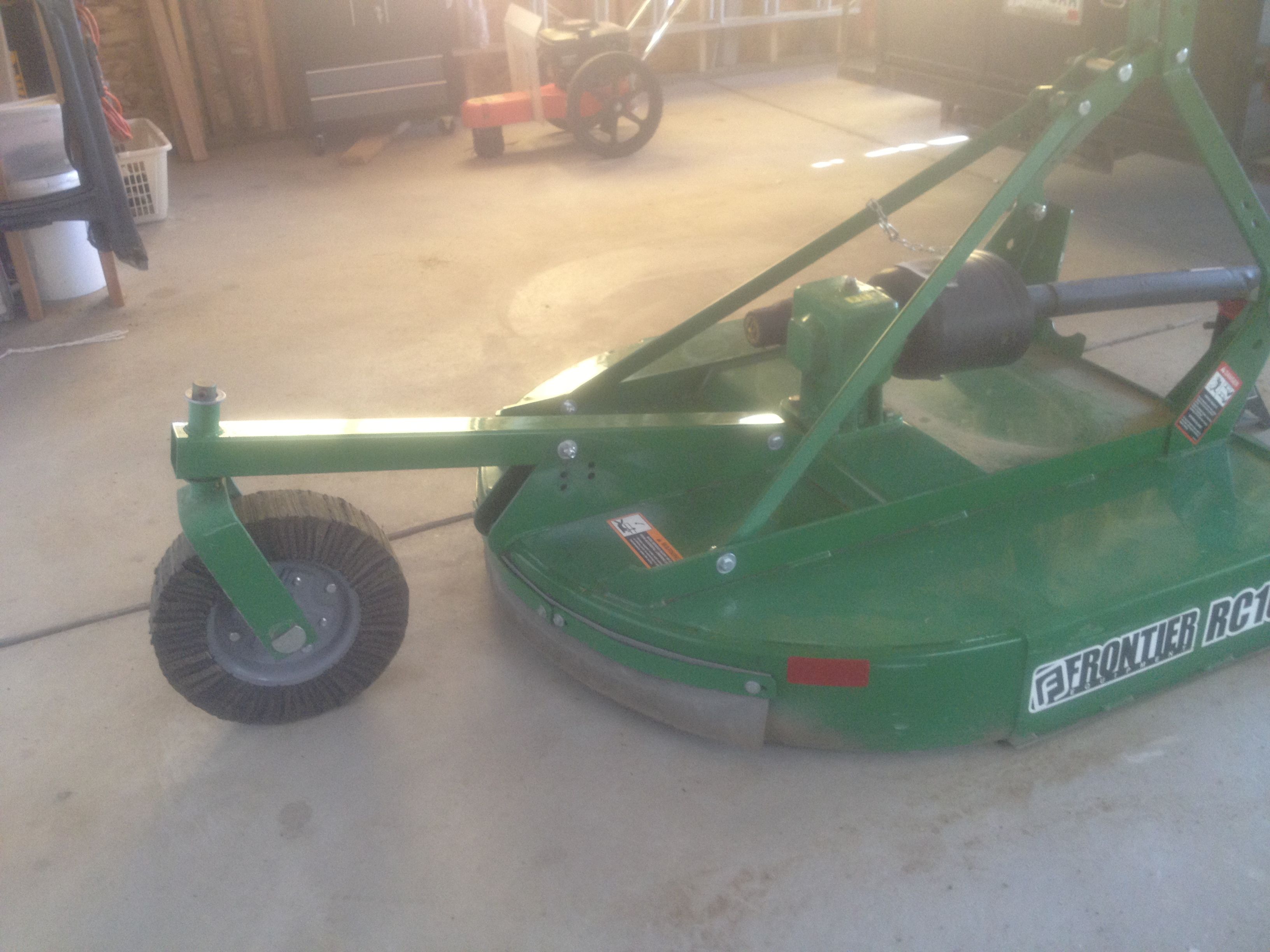 John Deere Model 2520 Mower Diesel Tractor with Tiller Bush Hog